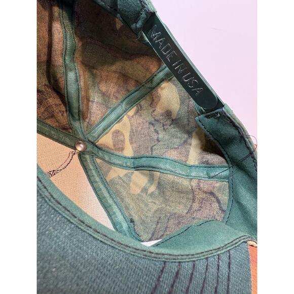 Vintage 90s Whitetail Deer Camo Hat Cap SnapBack Hunting Archery - Picture 8 of 9